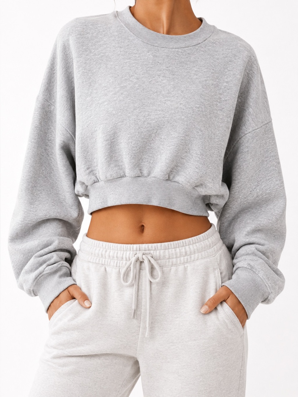 Aritzia Sweatfleece Mega Fit Cropped Crewneck - Picture 2 of 11